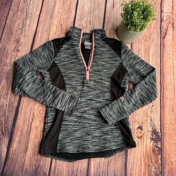 Avalanche Tops - Avalanche Quarter Zip Sweatshirt Two Tone Small